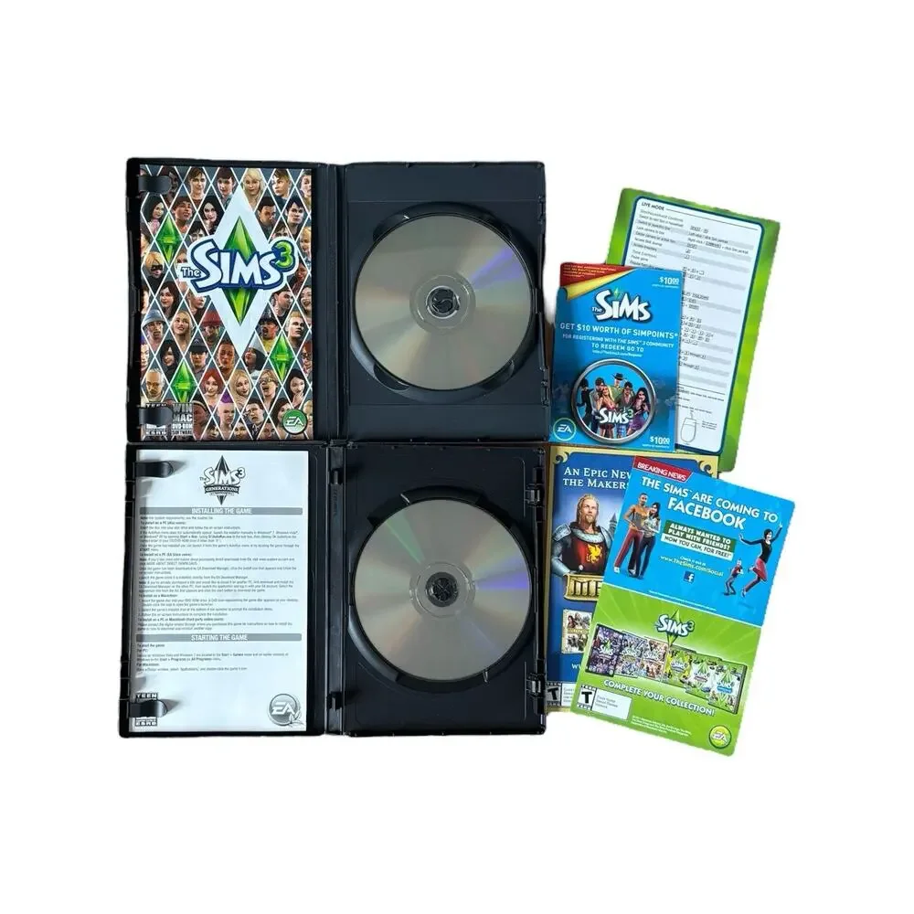 The Sims 3 & Generations Expansion Pack CIB (DVD-ROM 2009) - CLEANED & TESTED